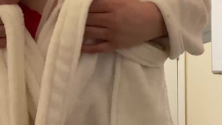 Hot College Babe Gets Cum On Her New Lingerie