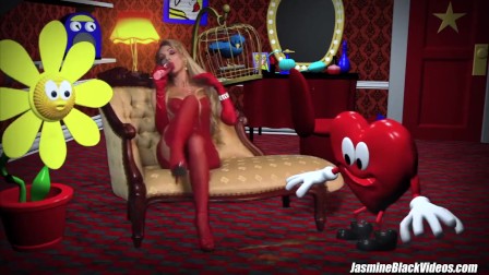 Jasmine ebony fourway big dick fuck session with hot blonde nympho
