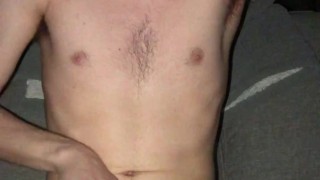 19 year old Jesse Gold cums on a biscuit and eats it