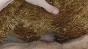 Fucking my best friend teddy bear in his tight ass without a condom (turn up the volume)