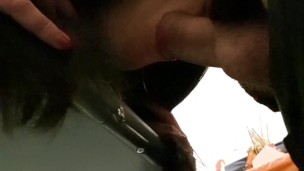 Please don't fuck me my mouth. Boyfriend bondage sexy girl and make sex with mouth. blowjob rough