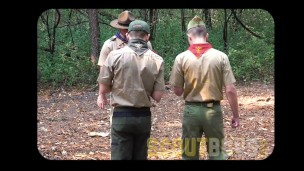 ScoutBoys Bishop Angus fucks boys outdoors while camping