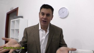 THIN HUNGARIAN GIRL CASTING with her REAL AGENT!