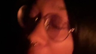 Quick blow job by the fire 