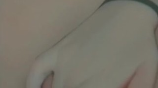 girl put her fingers on her wet pussy and asshole, fingering 
