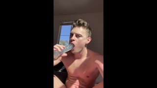 Shy, Curious Guy Fucks Himself and Jacks off - First Time on Camera - FULL VID ON ONLYFANS