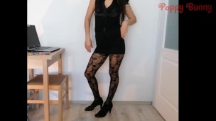Stockings, pantyhose and tights (compilation for sexy legs lovers)