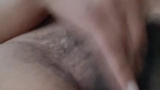 Hairy wet pussy cums hard for YOU