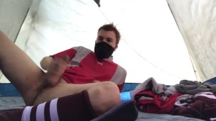 Hot in the middle of a soccer tournament! I hide in the tent and enjoy :)