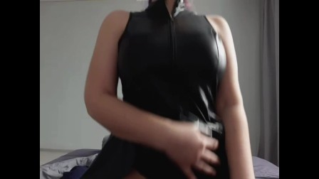 Please cum on my leather dress