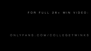 Banging College Boy's Tight Ass and Throat