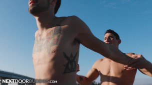 NextDoorBuddies - Beach Bros Enjoy Each Other's Cock
