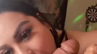 Bbw enjoying two cocks 
