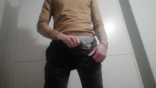 I play with my horny big dick