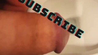 DESPERATE COCK PEE IN THE SHOP