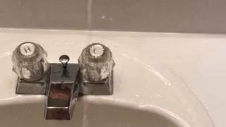  Stud Cum and then Male Squirt on Mirror