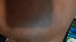 Close up sex machine fuck with no hands cumshot