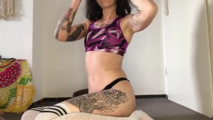 ASMR | Yoga Teacher flirting | Strip | Wet Pussy