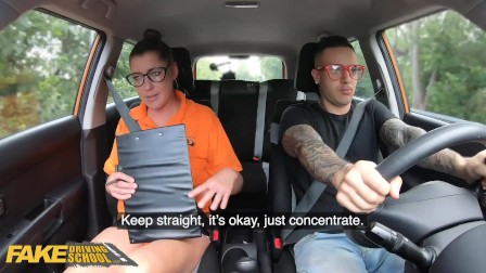 Driving School Hard Rough Sex for Sexy New Instructor Elisa Tiger