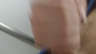 Bathroom masturbation at work