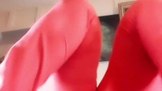 Mature bbw woman Zilah Luz dancing & masturbating in new pajamas , ass & hairy pussy