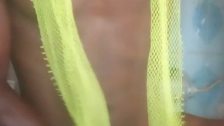 Jerking off before shower section 