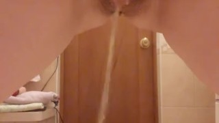 Interview with a big-ass MILF ends with a huge cumshot on her beautiful little tits - Sarah Black