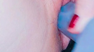 Kinky Redhead Babe Fucks Herself With Dildo and Vibrator While Roommate Records Everything 