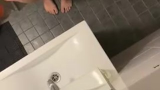 peeping in the shower