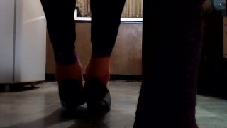 Squeaky Black Wedges 3