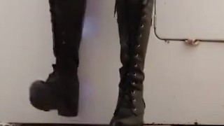 Squeaky Platform Boots Off Washing Machine