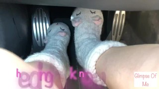 driving in slipper socks (muted) - glimpseofme
