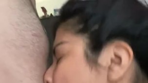 Sucking his cock and getting fucked