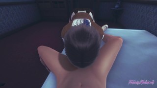 Attack on Titan Hentai - Mikasa cunnilingus and blowjob