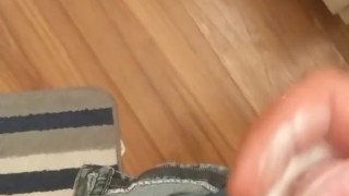Super lubed up jerk off after watching pornhub makes me super cum