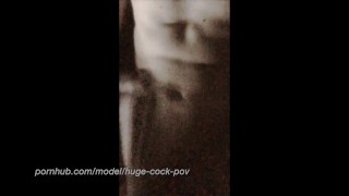 Jerking my huge uncut cock for a big load on my chest and abs