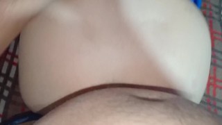 Horny Ebony Play With Dildo And Squirt All Over Car Backseat In Parking Lot