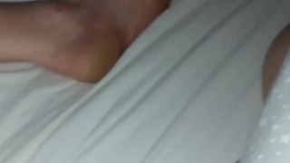 Naked in bed and on sofa