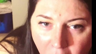 Thick pink toe girlfriend gets a creamy load