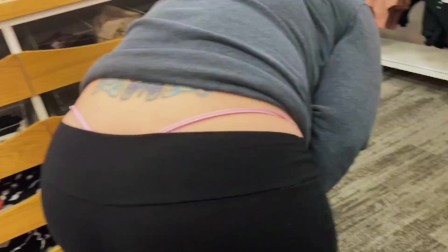 Whale Tail Big Booty Milf Shopping At Target