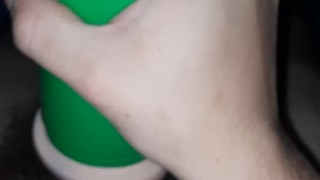 Toy milks cock
