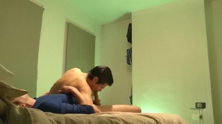 Early morning Bareback Pounding with Cum inside me