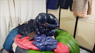 Cum my Puffy down coat Shiny Adidas