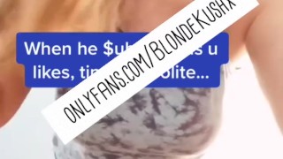 Tiktok teasers Blonde Milf 