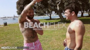 NextDoorBuddies - Cute Gay Couple Spend Day At Beach, Before Hard Fuck