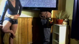 Cableguy gets Stuck, Sucked, Fucked, and Cums In Me