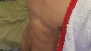 Latin playing with my cock