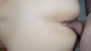 I cum on my stepsister's ass in four