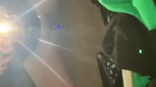 Thick white girl fucks herself on her bunny vibrator