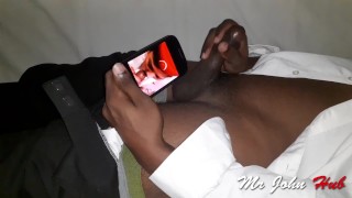 Watching porn and handjob double cumshot hot & sexy flight attendant blowjob in washroom
